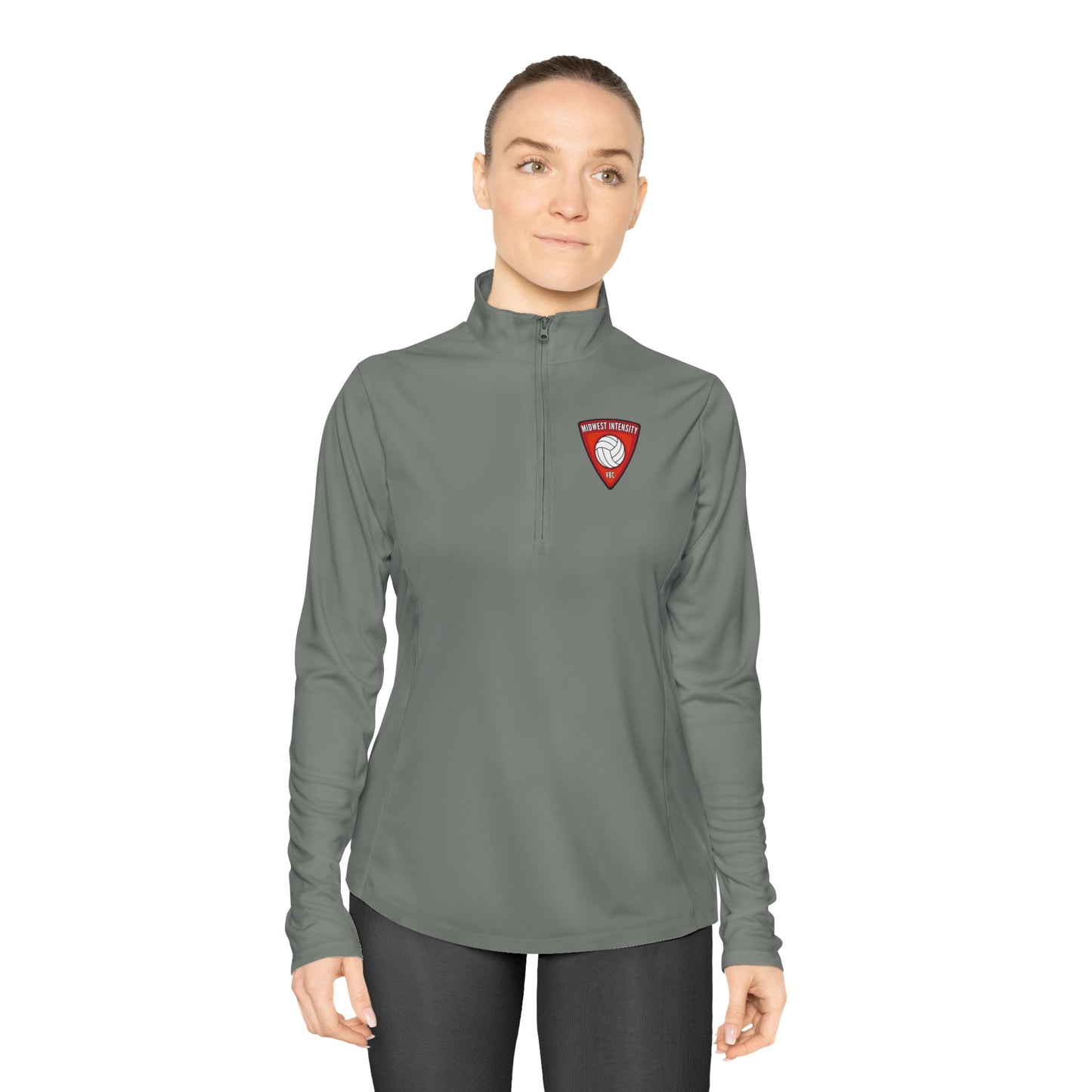 MWI Badge Ladies Quarter-Zip Pullover