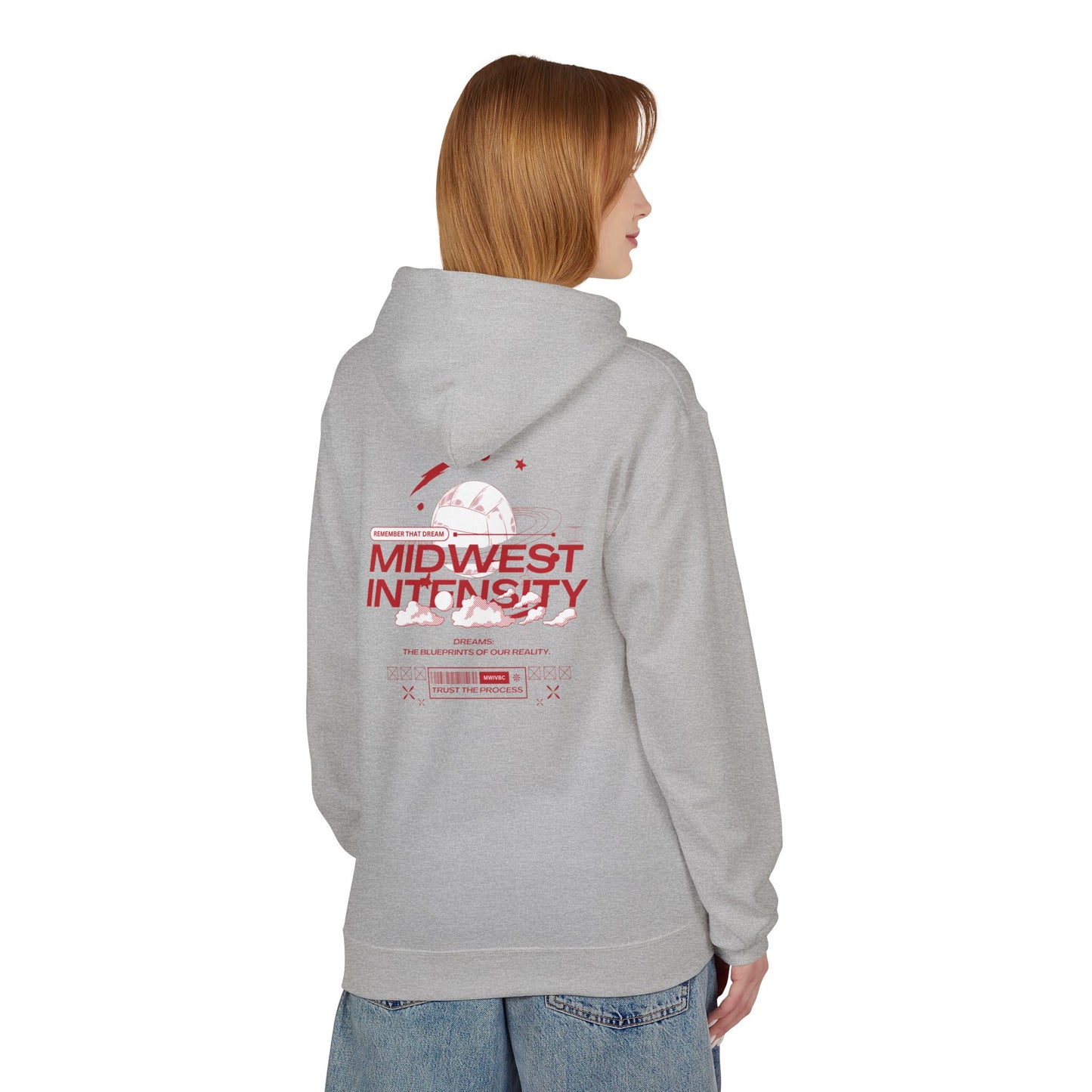 MWI Dream Unisex Midweight Softstyle Fleece Hoodie