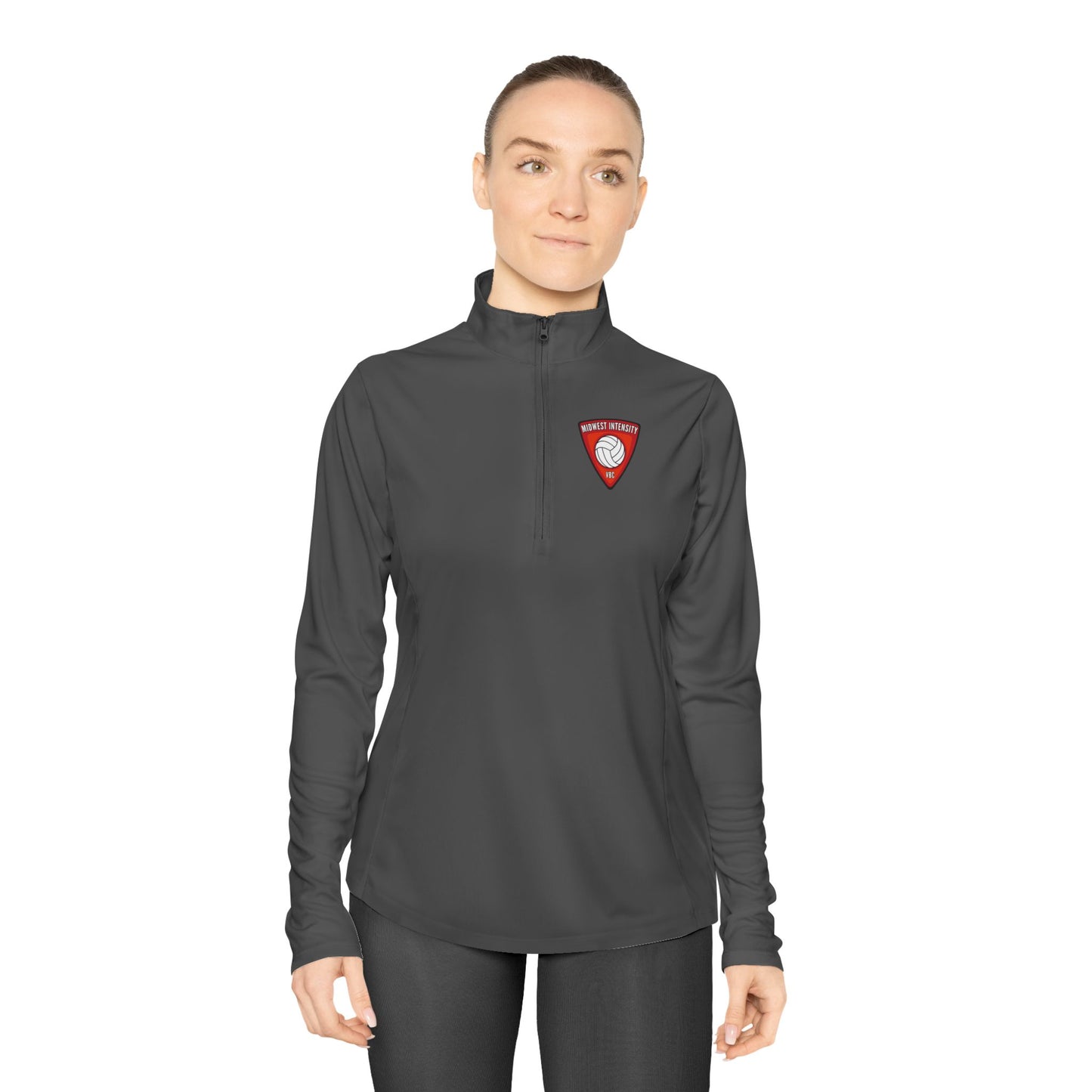 MWI Badge Ladies Quarter-Zip Pullover