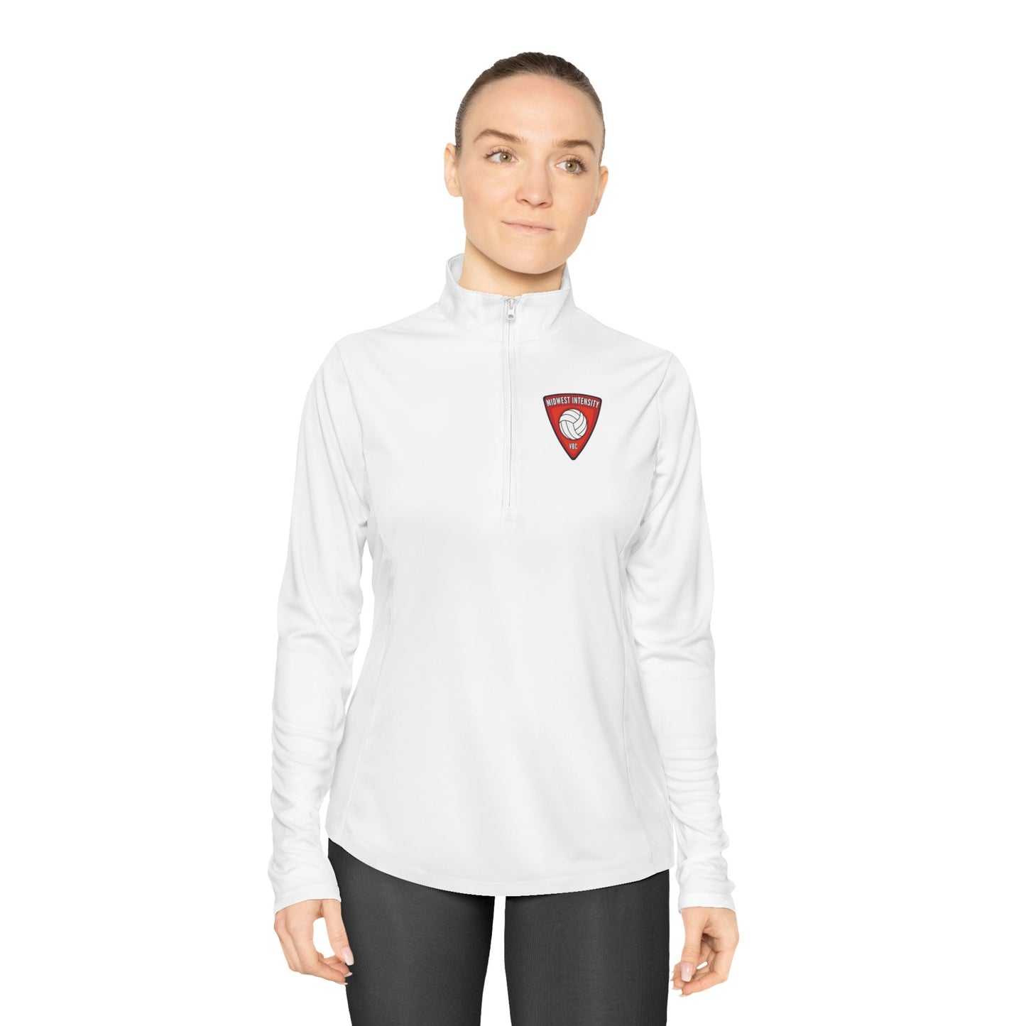 MWI Badge Ladies Quarter-Zip Pullover