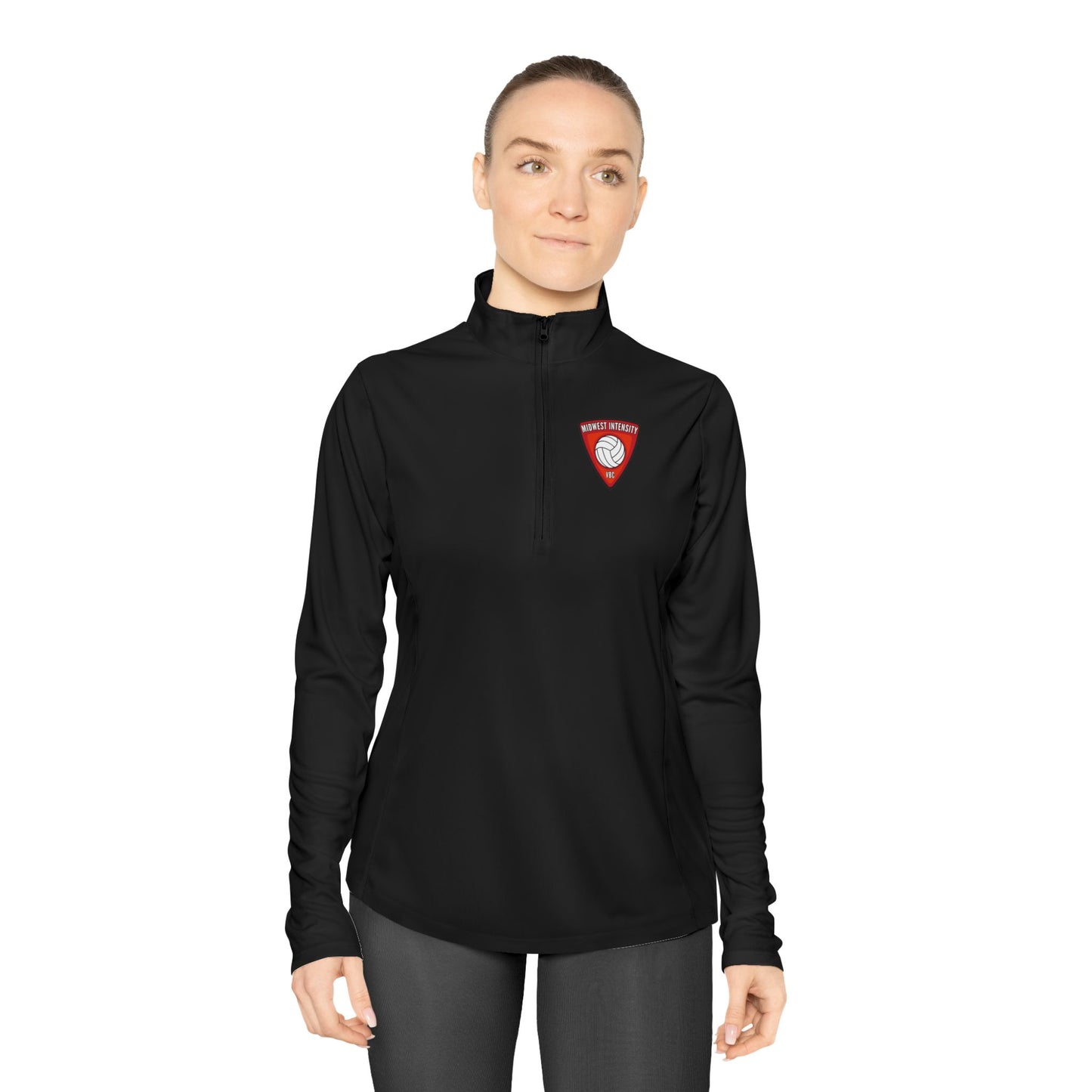 MWI Badge Ladies Quarter-Zip Pullover